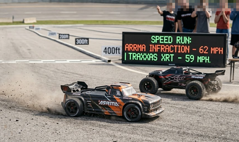 Arrma vs Traxxas - Speed Comparison