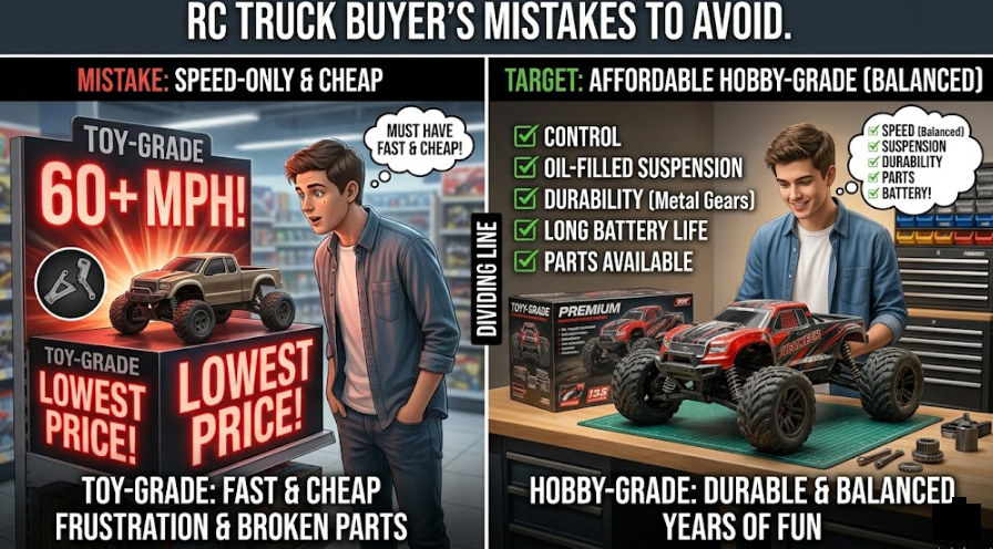 Best RC Truck Under $200-Common Mistakes First-Time Buyers Make