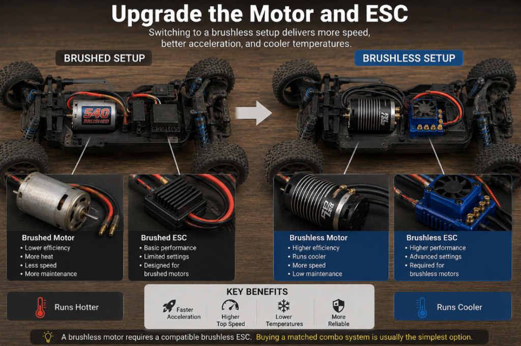 How to Make an RC Car Faster - Upgrade the Motor and ESC