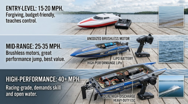 Fastest RC Boat-Speed Ranges by Budget