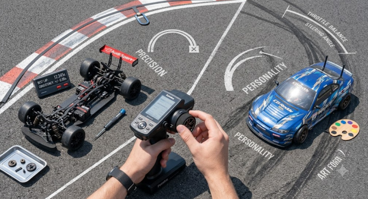 RC Drift vs Touring Car - Driving Experience