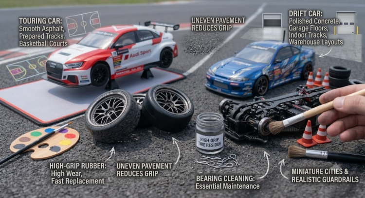 RC Drift vs Touring Car - Where Can You Drive Each One