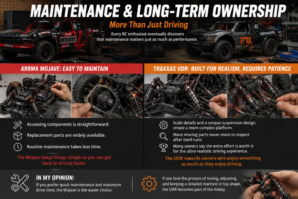 UDR vs Mojave RC Cars - Maintenance and Long-Term Ownership