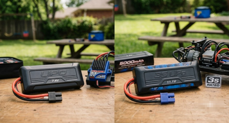 2S vs 3S LiPo for the Traxxas Slash