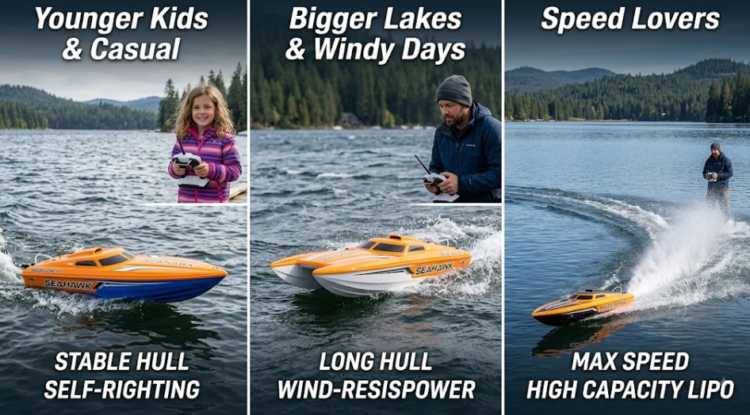 Best RC Boat for Lakes by Situation 1