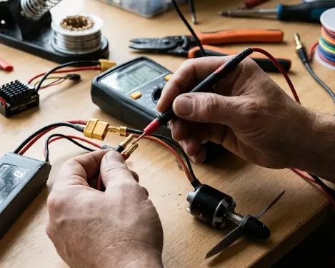 Fix Brushless Motor Cogging_Start With the Battery and Connections